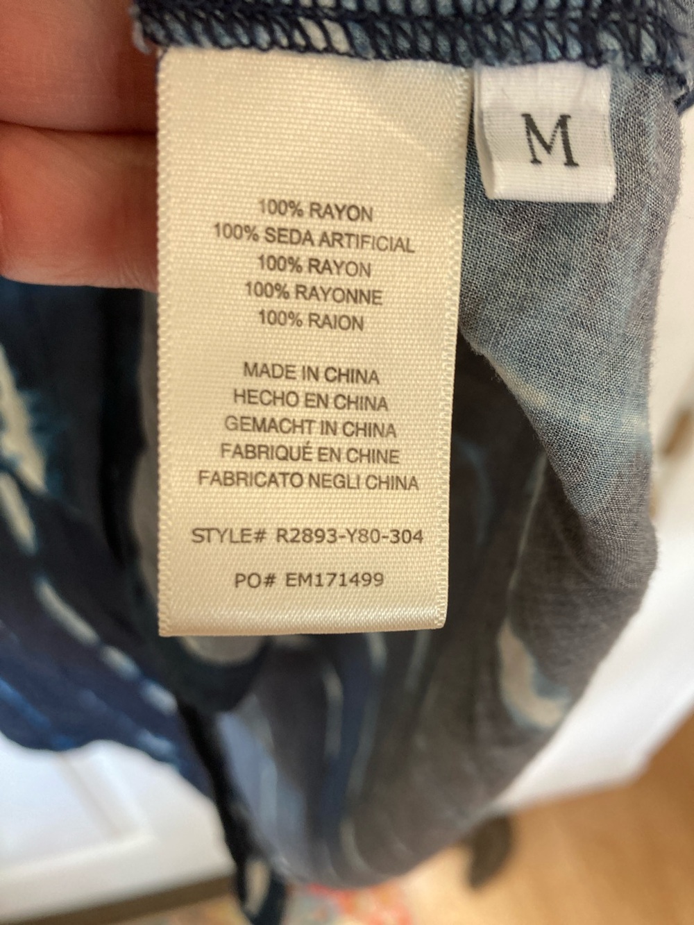 cloth & stone Indigo Tie-Dye Button Down Shirt - Picture 4 of 8